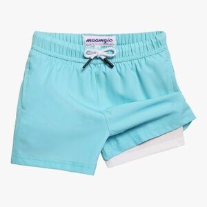 Magic Aqua Kids Shorts with White Liner